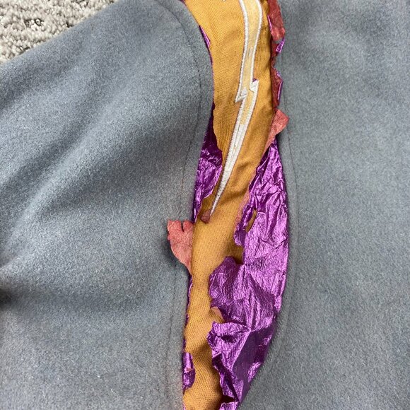 Vintage MISHKA MNWKA Varsity Jacket Men Small S Gray Eyeball - Defects - Stains - Picture 4 of 16